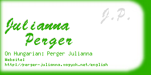 julianna perger business card